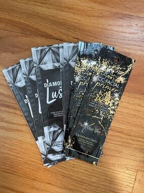 Face lotion tanning packets